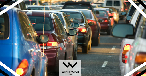 taillights of cars on highway