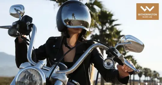 female motorcycle rider